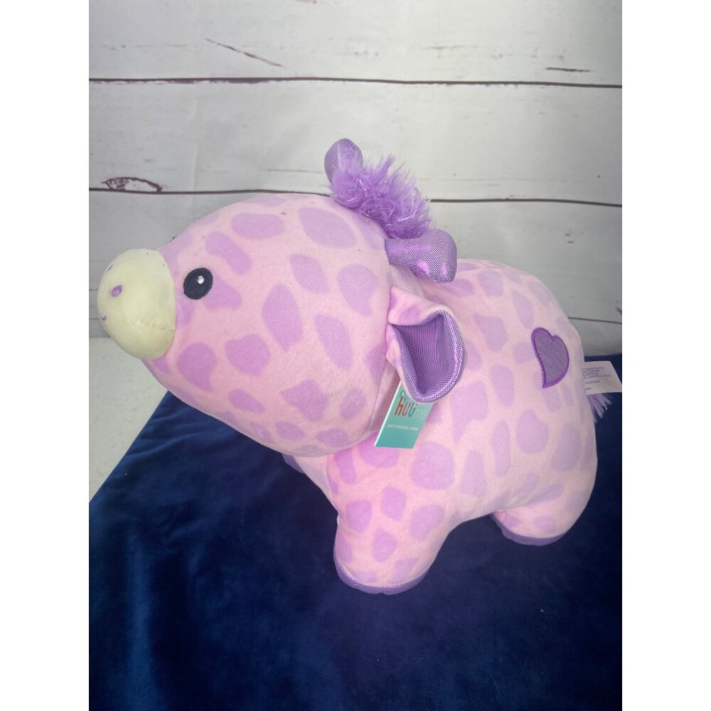 Hug Me Whimsical Pink Purple Giraffe 13” Plush Stuffed Animal Toy
